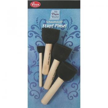 Viva Decor Malpinsel MyPaperWorld Stupf-Pinsel, 4er-Set
