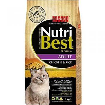 NutriBest Adult Cat Food with Chicken and Rice - 2 kg