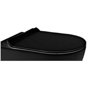 Copriwater cover in plastica colore nero opaco