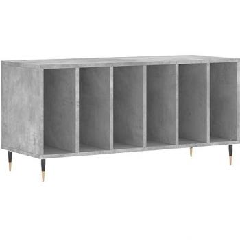 Mobile Porta Dischi Grigio Cemento 100x38x48 Legno Multistratocod mxl 104238