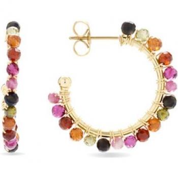 Aiel Pendientes de Oro Amarillo 18K