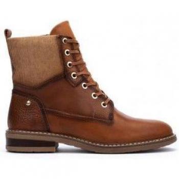 Pikolinos para mujer. Botines de piel Aldaya camel Pikolinos