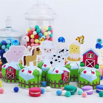Farm Animal Party Supplies Box