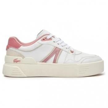 Lacoste Women's L002 EVO 124 1 Sneakers - White/Light Pink - Size 4