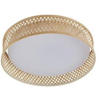 Plafoniera LED Lindby Eilif, bambù, Ø 40 cm