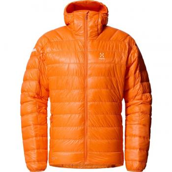 Haglöfs L.I.M Down Hoodie Bright Orange Men's Jacket - Size S