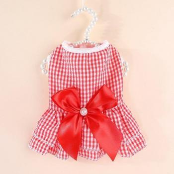 Vestido Encantador de Perlas Para Mascotas