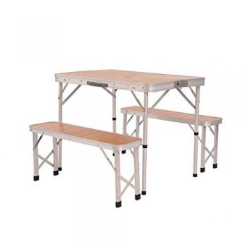 3ft Folding Outdoor Camping Table and Benches