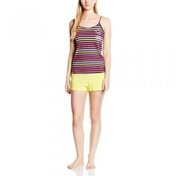 O moi Caraibes Ropa deportiva mujer conjunto top y short Multicolor (Rayas)