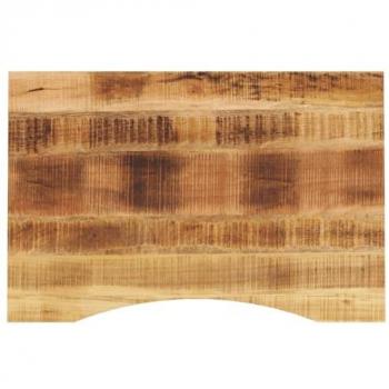 Vidaxl Curved Desk Top 90x50x2.5 cm Solid Rough Mango