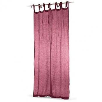 Loberon Gardine Adara, Leinen, H/B ca. 250/140 cm, rot