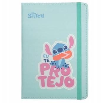 Cuaderno Escolar A5 con Banda Elástica de Stitch Protejo