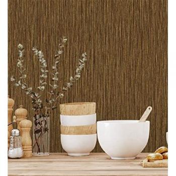 Muestra din a4 de papel pintado vinílico lavable efecto fibra vegetal con textura en relieve - Saratov Texture 676388 de GAULAN