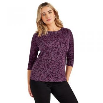 Vêtement en coton 100 % – M & Co col rond 3/4