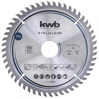 Lama per sega circolare 170 x 30 mm, taglio molto fine, adatta per piani di lavoro, legno e pannelli rivestiti - KWB