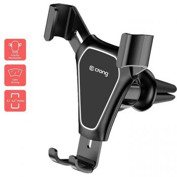 Supporto auto gravità Crong 4,7-6,5” Nero
