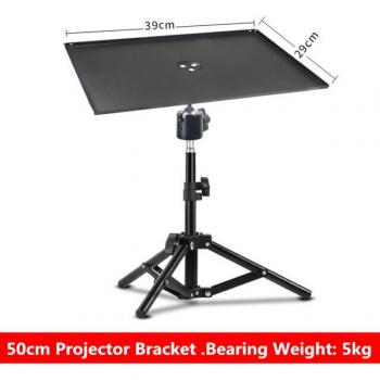 Metall Tablett Projektor Stativ 29x39 cm, einstellbare Höhe von 0,5 m bis 1,5 m