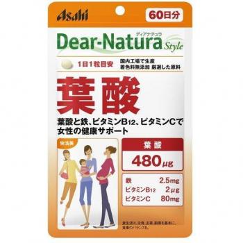 Asahi Acide Folique Complément Alimentaire 60 Comprimés