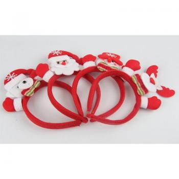 Brillantes Arcos de Pelo Rojo en Navidad