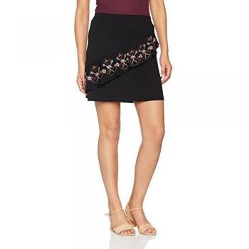 Mamatayoe PALLAZZINA Falda para Mujer, Casual, Negro, S