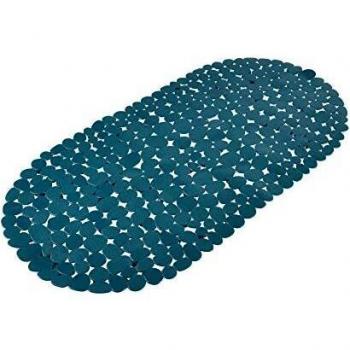 Tapis de Bain Galets 36x69 cm Bleu Canard