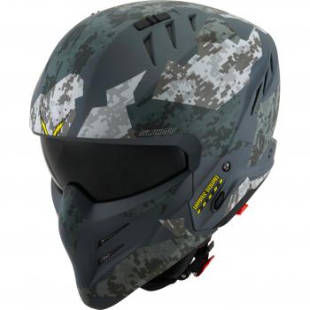 Suomy Casco Jet Armor Urban Squad XL Camuflaje Gris Militar Mate