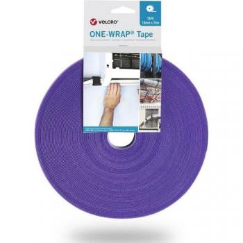 Purple Velcro One Wrap Tape 25m x 10mm