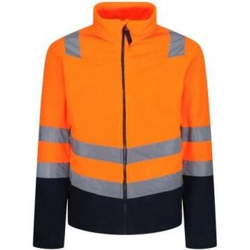 Men's Regatta Pro 250 Hi-Vis Fleece Jacket - Orange - Size: 46/Regular