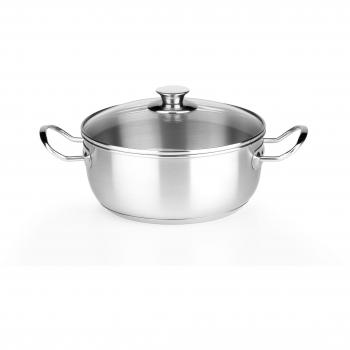 Casseruola in acciaio inox per induzione 24cm linea Chef