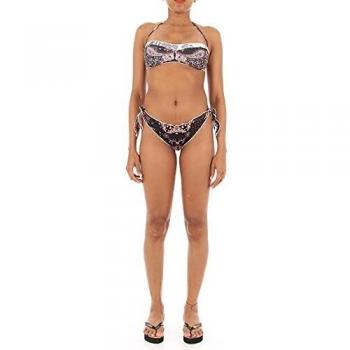 Bikini Effek Nero da Donna a Fantasia Arricciato a Fascia 1537U