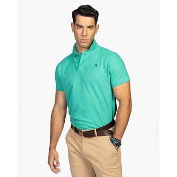 Polo Icon Colours de hombre verde agua Harper & Neyer