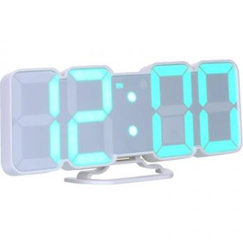3D RGB LED Alarm Clock with Remote