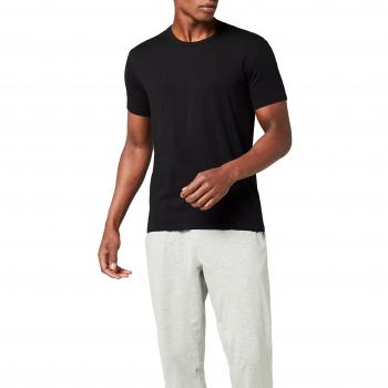 T-shirt col rond Calvin Klein S/S, Noir (001), Large Homme