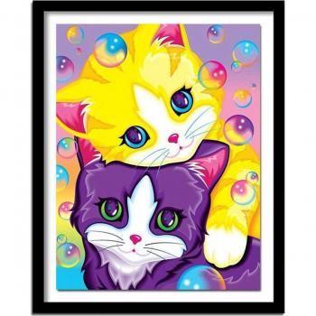 DIY Round Cat Diamond Painting 20X30CM