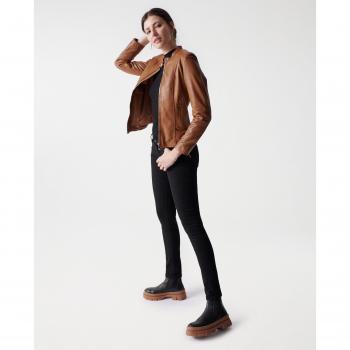 Cazadora Regular de Cuero para Mujer Salsa Jeans
