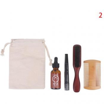 Conjunto de Cuidado de Barba con Cepillo y Peine