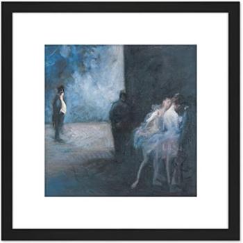 Blue Symphonic Stage – 8x8” Wood‑Framed Portrait