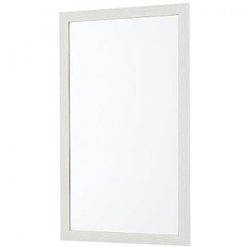 Specchio bagno 67x87 cornice bianco effetto legno reversibile Wood