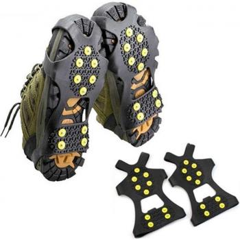 Universal Ice and Snow Crampons with 10 Studs - Sizes S, M, L, XL