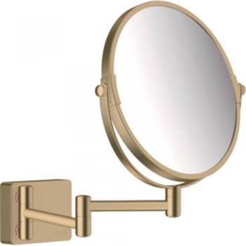 AddStoris sminkspegel från Hansgrohe – 18,8 cm, borstad brons