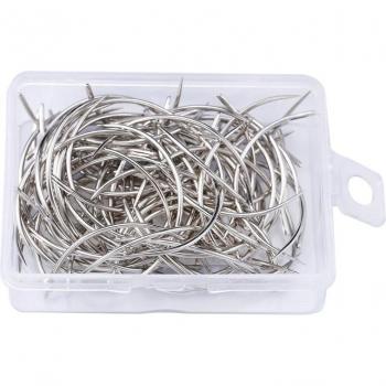 C Type Curved Mattress Needles for Hand Sewing - Leather Craft Repair (40 Pcs)