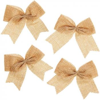 Hessian Bows (Pack of 24) Craft Embellishments