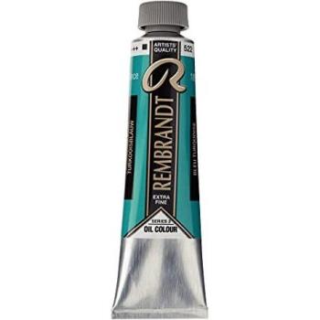 Peinture à l'huile extra-fine Rembrandt 40ml bleu turquoise S.3 522