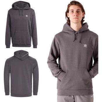 Felpa Adidas Essential con cappuccio per uomo grigia GN3388 m size XXL