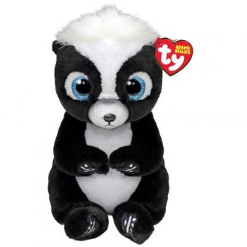 Animal en peluche Ty Beanie Bellies Rufus la mouflette 15 cm Noir et Blanc