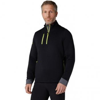Callaway Suéter polar de peso medio para hombre con cremallera y acabado texturizado
