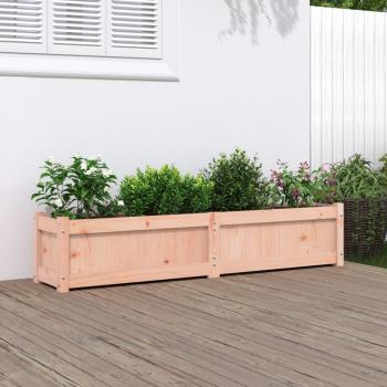 Jardinera de jardín 150x31x31 cm madera maciza Douglas
