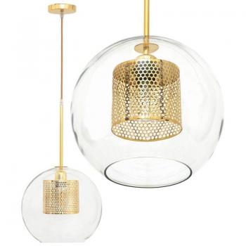 APP554-1CP Transparent Glass Pendant Light