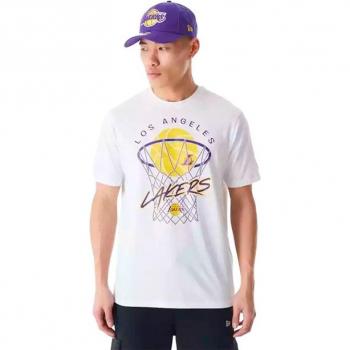 New Era - Camiseta de hombre NBA Graphic LA Lakers