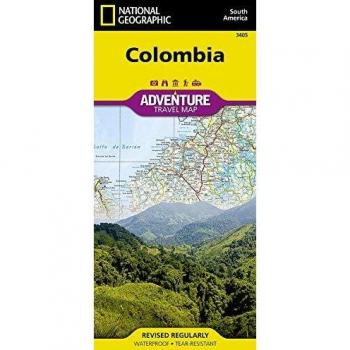 Colombia Map, by National Geographic Maps - Adventure
